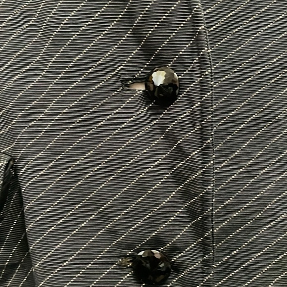 Oscar De La Renta Pin Stipe Blazer Vintage - Picture 2 of 9